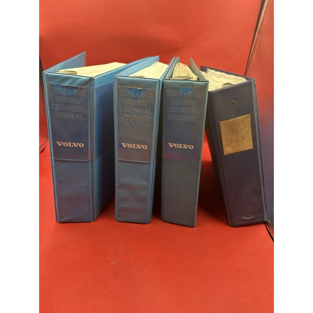 Volvo Tech-DCS Grams Technical Service Bulletins 4 Binder Lot 1994-2003 OEM